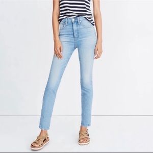 Madewell rivet and thread high rise skinny jeans